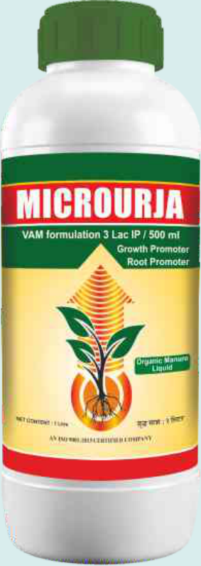 Microurja (VAM Formulation 3 Lakh IP / 500 ml Liquid Bio-Fertilizer)